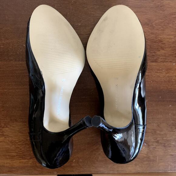 Jones New York Dark Chocolate Brown Patent Leather Peep Toe Pump Size 5 NWT - Picture 7 of 11